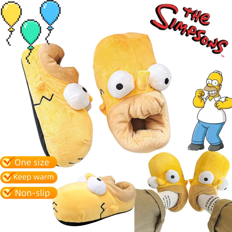 The Simpsons Family Cartoon Funny Cotton Slippers Creative Personality Warm One Size Non-Slip Closed-Toe Thickened Heel Slippers
The Simpsons Family Cartoon Funny Cotton Slippers Creative Personality Warm One Size Non-Slip Closed-Toe Thickened Heel Slippers