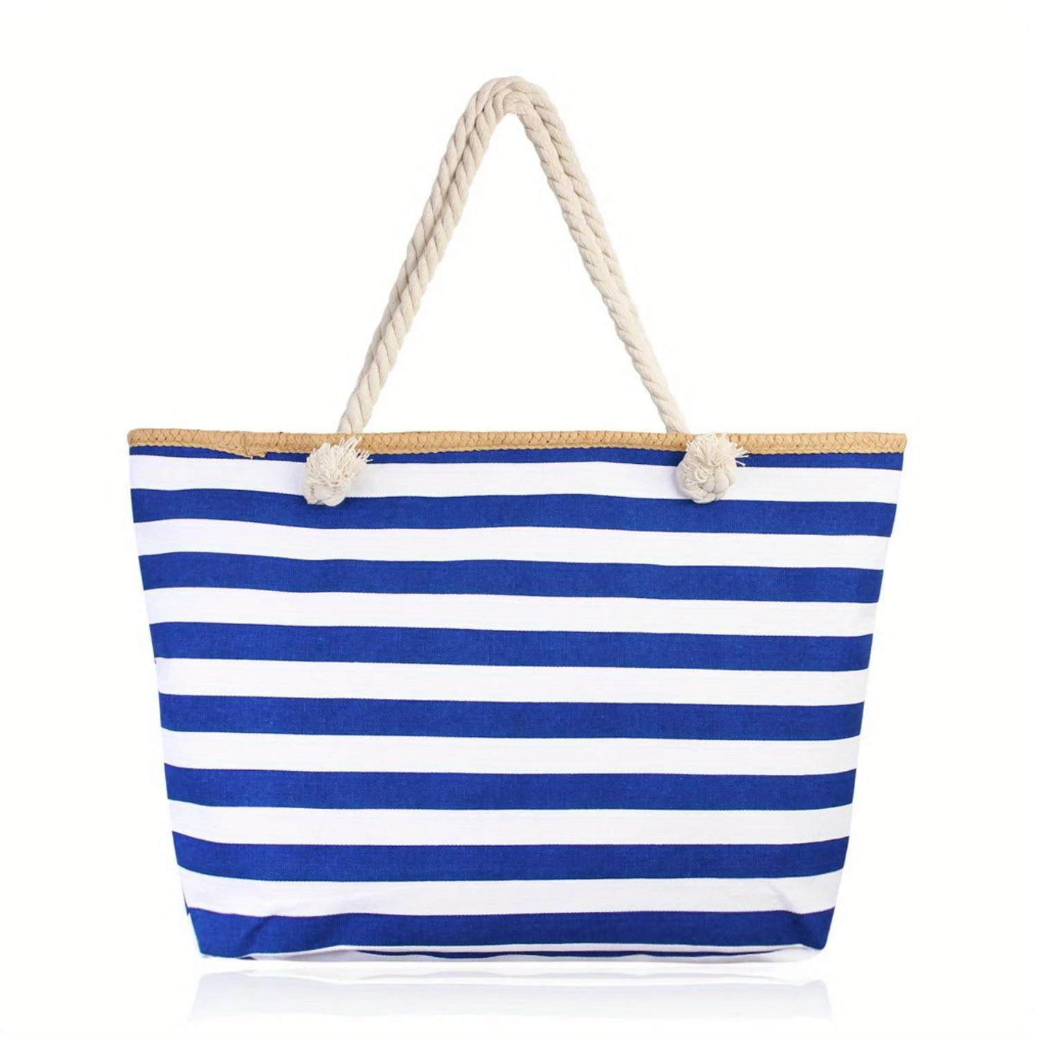 Striped Canvas Tote Bag For Women, Beach Shoulder Bag With Rope Handles, Stylish & Spacious For Travel And Shopping
Striped Canvas Tote Bag For Women, Beach Shoulder Bag With Rope Handles, Stylish & Spacious For Travel And Shopping