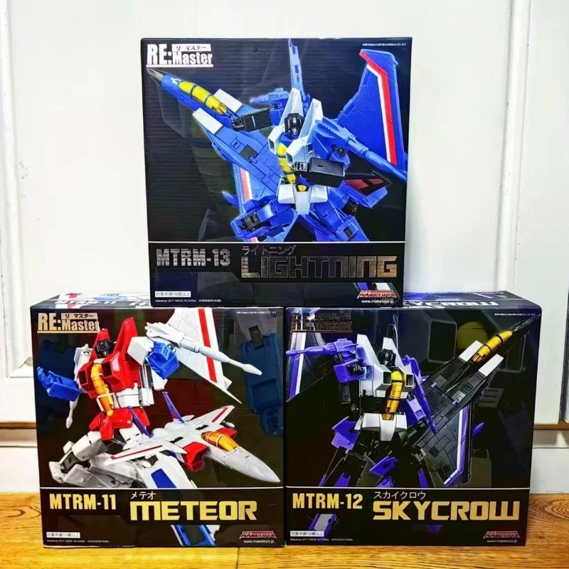 In Stock Original Transforming Toy MT RM-EX11 Starscream RM-13 Thunderbolt RM-12 Skywarp G1 Movable Doll Collection Gift
In Stock Original Transforming Toy MT RM-EX11 Starscream RM-13 Thunderbolt RM-12 Skywarp G1 Movable Doll Collection Gift