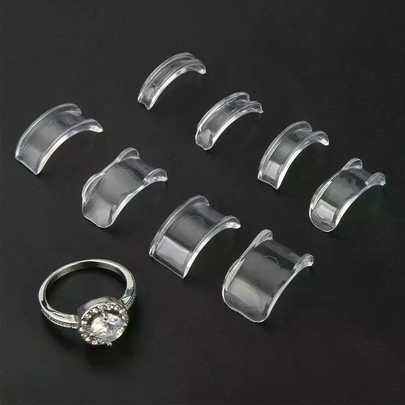 Силиконовые регуляторы размера колец (8 размеров), невидимые фиксаторы-держатели для колец, предотвращающие потерю, для ювелирных изделий
Силиконовые регуляторы размера колец (8 размеров), невидимые фиксаторы-держатели для колец, предотвращающие потерю, для ювелирных изделий