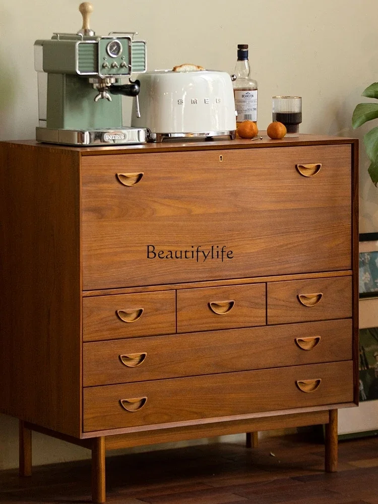 Nordic medieval Burmese teak side cabinet living room retro style storage cabinet
Nordic medieval Burmese teak side cabinet living room retro style storage cabinet