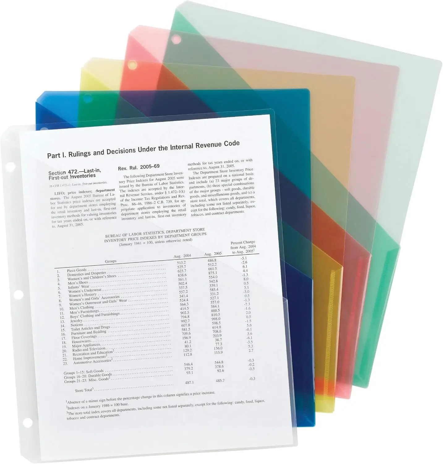 Translucent Slash File Jackets, 3-Hole Punched, Letter Size, Assorted Colors, 10 Pack
Translucent Slash File Jackets, 3-Hole Punched, Letter Size, Assorted Colors, 10 Pack