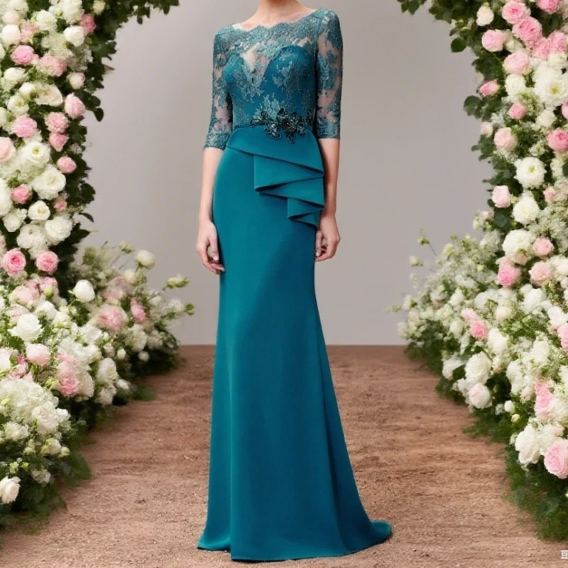 Exquisite Chiffon Mother of The Bride Dress Zipper Pleat Illusion Lace Appliques Robe De Soiree Femme Customized
Exquisite Chiffon Mother of The Bride Dress Zipper Pleat Illusion Lace Appliques Robe De Soiree Femme Customized