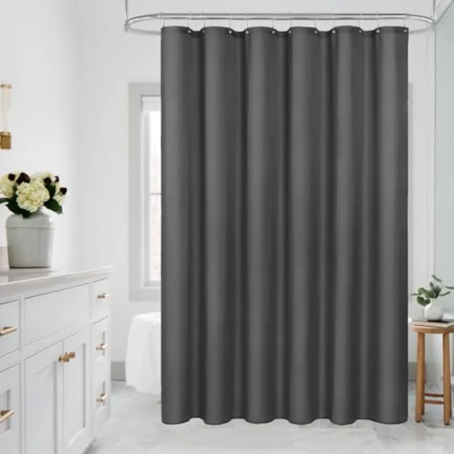 Dark Grey Fabric Shower Curtain Liner, Simple Shower Curtain or Liner for Modern Neutral Hotel Bathroom Decor, Waterproof Cloth
Dark Grey Fabric Shower Curtain Liner, Simple Shower Curtain or Liner for Modern Neutral Hotel Bathroom Decor, Waterproof Cloth