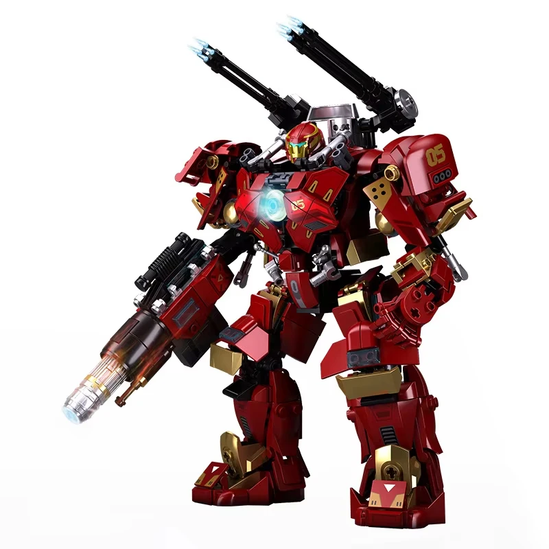 MOC Mecha series 588PCS Lone Warrior Hulk Mecha robot creative decoration children's building blocks birthday toys
MOC Mecha series 588PCS Lone Warrior Hulk Mecha robot creative decoration children's building blocks birthday toys