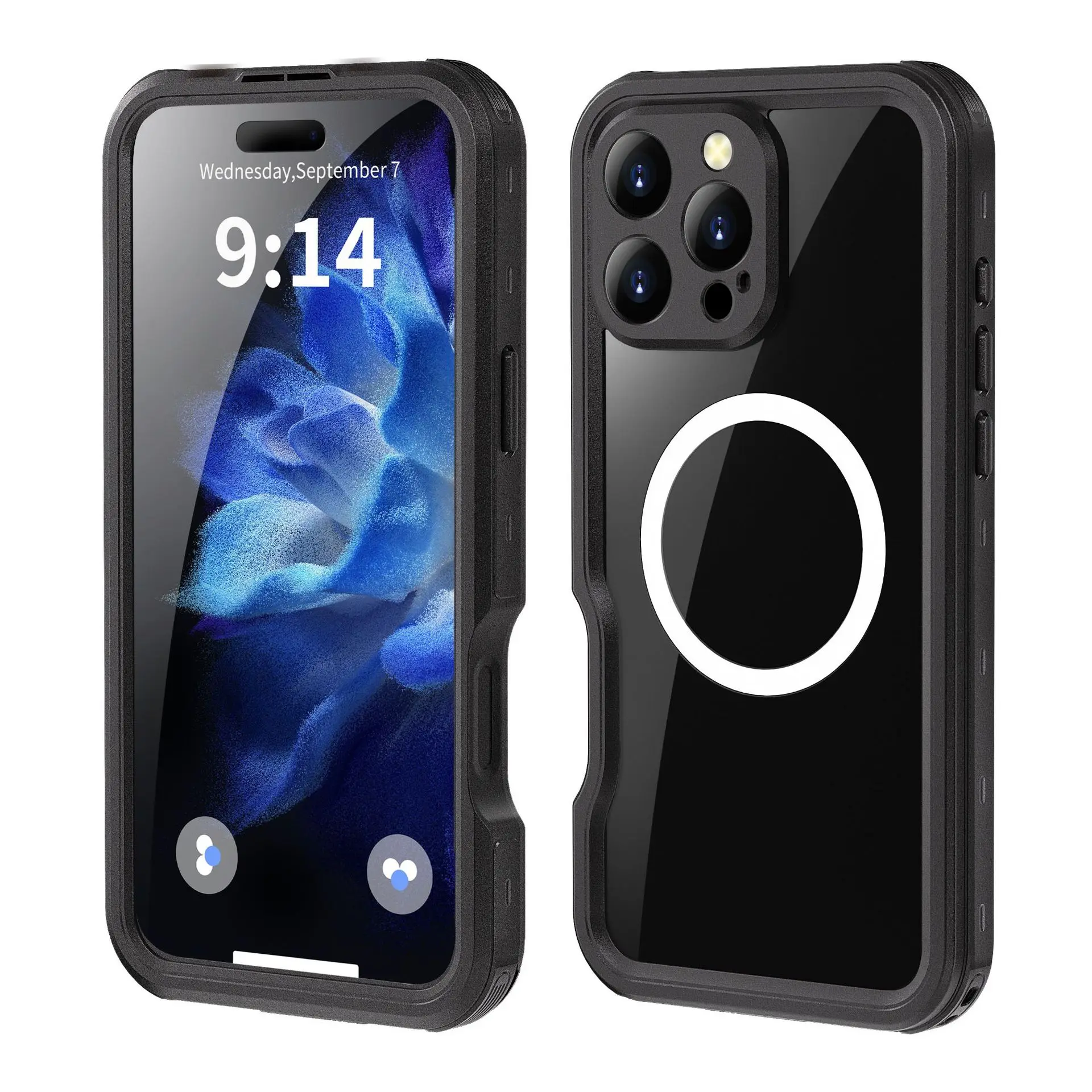 FOR Apple iPhone16 waterproof mobile phone case wireless Magsafe magnetic 16ProMax transparent anti-drop magnetic case
FOR Apple iPhone16 waterproof mobile phone case wireless Magsafe magnetic 16ProMax transparent anti-drop magnetic case
