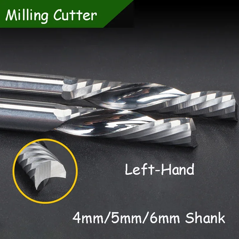 4/5/6mm Milling Cutter 5A Single Flute Left-Handed Spiral Cutter Router Bit CNC End Mill For Plastic Acrylic Aluminum Plastic
4/5/6mm Milling Cutter 5A Single Flute Left-Handed Spiral Cutter Router Bit CNC End Mill For Plastic Acrylic Aluminum Plastic