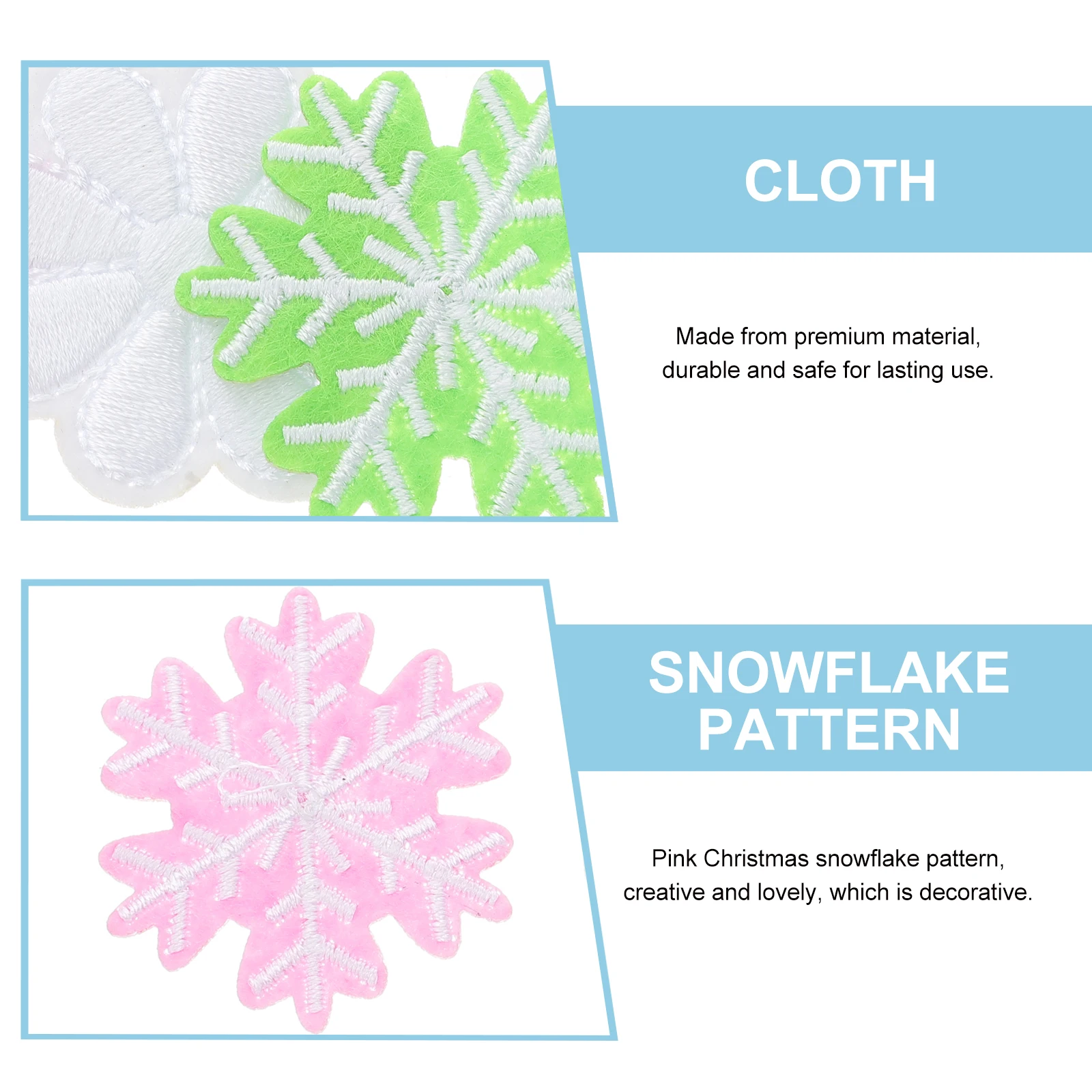 60pcs Snowflake Christmas Appliques Patches Embroidery Fabric Decorative Garment Accessories For Women Kids Clothing Bags Hats
60pcs Snowflake Christmas Appliques Patches Embroidery Fabric Decorative Garment Accessories For Women Kids Clothing Bags Hats