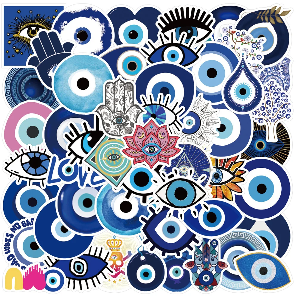 10/30/50pcs Cartoon Turkish Evil Eyes Stickers Gothic Graffiti Decals Luggage Phone Notebook Cool Waterproof Sticker Decoration
10/30/50pcs Cartoon Turkish Evil Eyes Stickers Gothic Graffiti Decals Luggage Phone Notebook Cool Waterproof Sticker Decoration