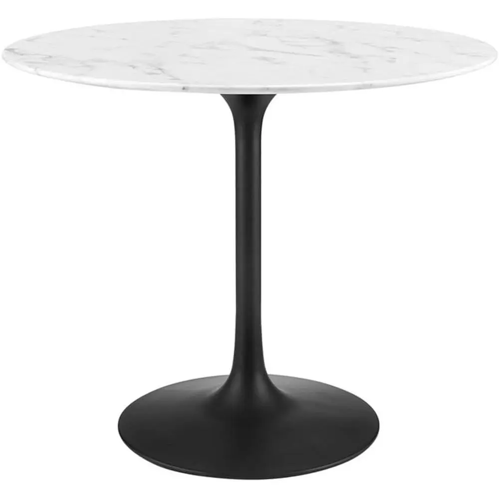 Lippa -Century ern 36" Round Artiicial Marble Dining Table in Black White
Lippa -Century ern 36" Round Artiicial Marble Dining Table in Black White