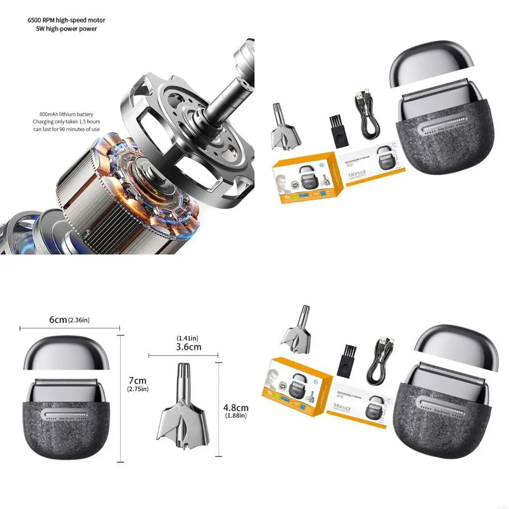 Многофункциональный триммер для бороды и носа с эргономичной ручкой, простой в эксплуатации
Многофункциональный триммер для бороды и носа с эргономичной ручкой, простой в эксплуатации