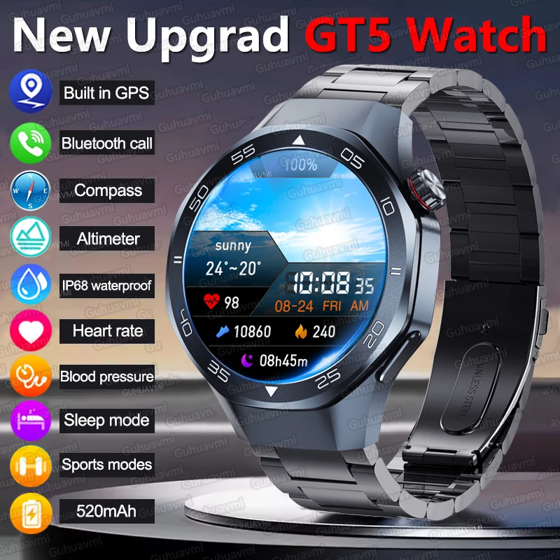 2025New Watch 5 Global Version GPS Smartwatch Men Women HD AMOLED Display Heart Rate Bluetooth Call Waterproof Sport Smart Watch
2025New Watch 5 Global Version GPS Smartwatch Men Women HD AMOLED Display Heart Rate Bluetooth Call Waterproof Sport Smart Watch