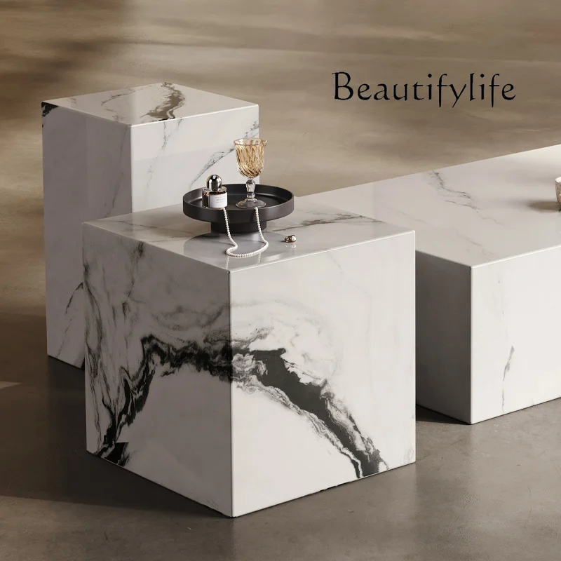 Coffee table Italian minimalist square living room modern simple light luxury style
Coffee table Italian minimalist square living room modern simple light luxury style