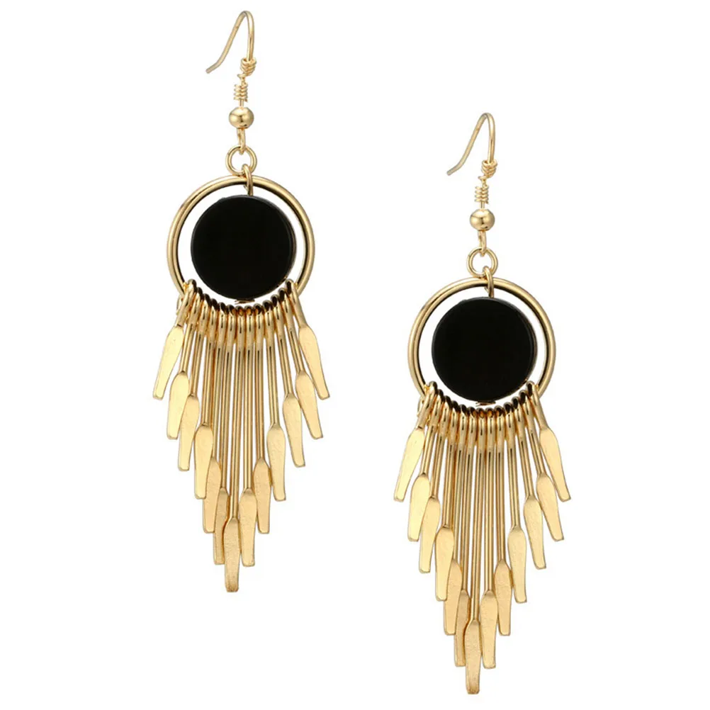 Long Tassel Earrings Retro Style Women Pierced Irregular Round Hanging Exaggerated Jewelry Gift for Bride Bridesmaid
Long Tassel Earrings Retro Style Women Pierced Irregular Round Hanging Exaggerated Jewelry Gift for Bride Bridesmaid