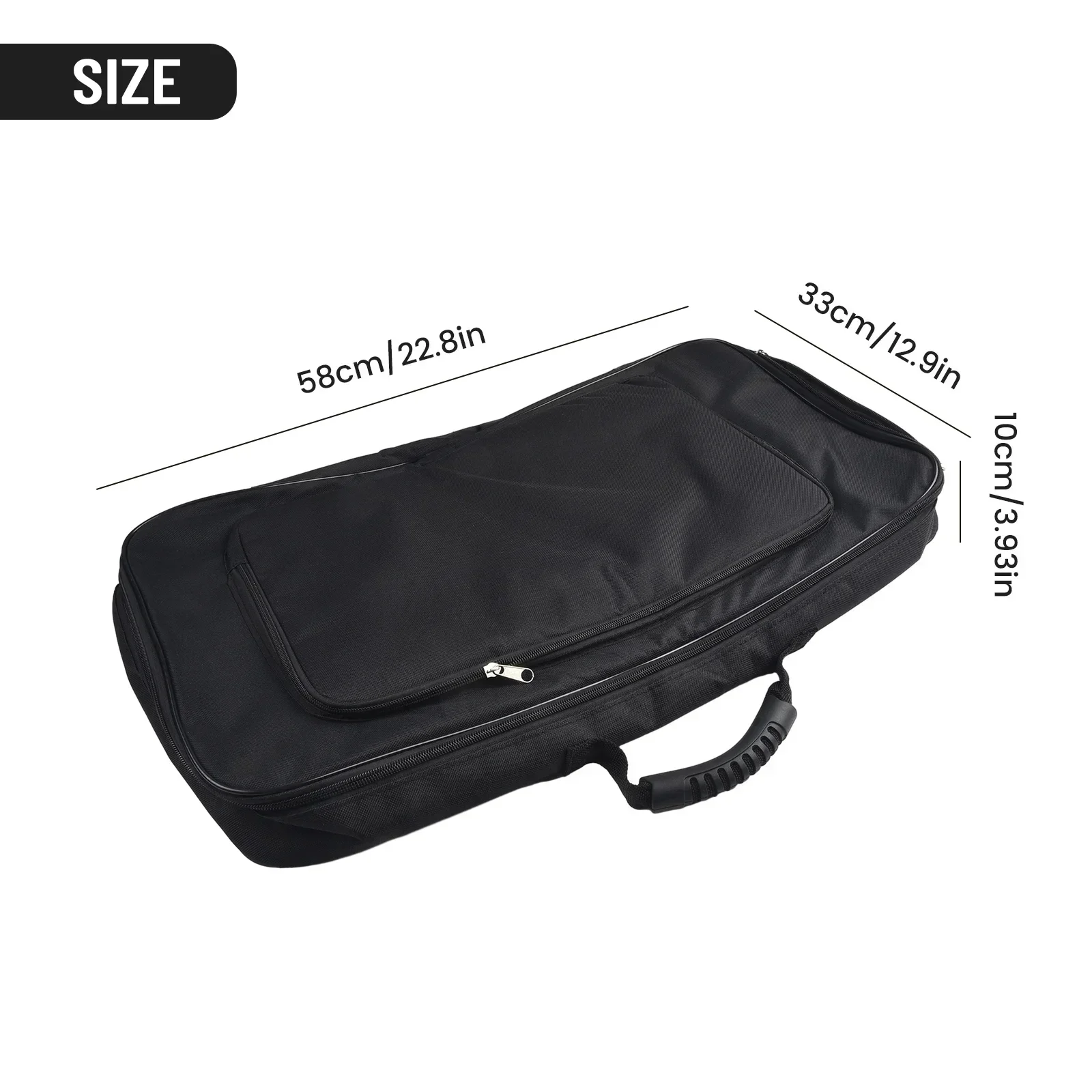 Guitar Effects Pedal Board Bag 58x33x10cm Bag Black Board Carry Case Effects Guitar Pouch Large Size Oxford Cloth
Guitar Effects Pedal Board Bag 58x33x10cm Bag Black Board Carry Case Effects Guitar Pouch Large Size Oxford Cloth