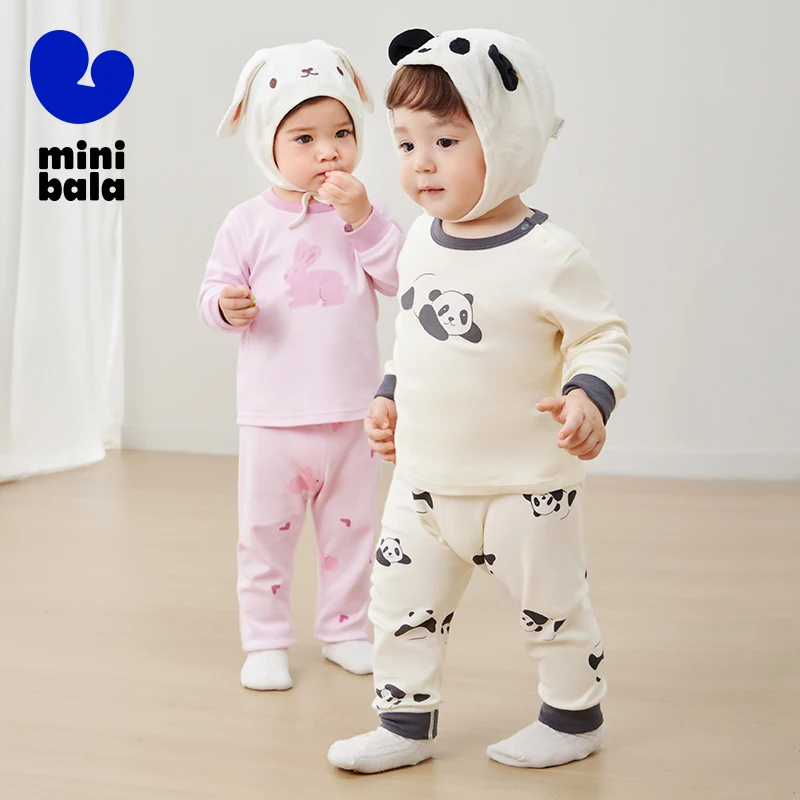 Комплект термобелья Mini Bala из чистого хлопка для мальчиков и девочек, новинка весны 2025 года, детские пижамы
Комплект термобелья Mini Bala из чистого хлопка для мальчиков и девочек, новинка весны 2025 года, детские пижамы