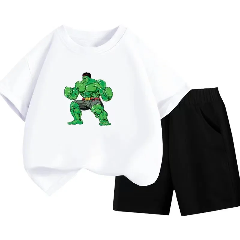 Summer Baby Girls Clothes Kid Boy Marvel Heroes Printing T-Shirts Pants Suit Children Short Sleeve Top and Bottom Two Pieces Set
Summer Baby Girls Clothes Kid Boy Marvel Heroes Printing T-Shirts Pants Suit Children Short Sleeve Top and Bottom Two Pieces Set