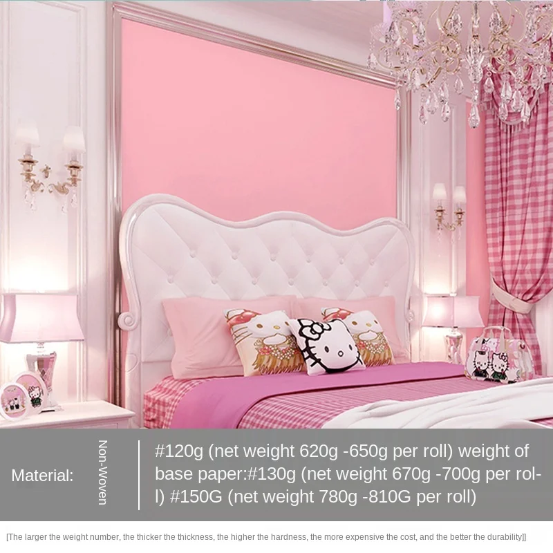 Pink Non-Woven Solid Color Plain Warm Princess Children's Room Wallpaper Beauty Salon Girl Girl Girl Heart Wallpaper
Pink Non-Woven Solid Color Plain Warm Princess Children's Room Wallpaper Beauty Salon Girl Girl Girl Heart Wallpaper