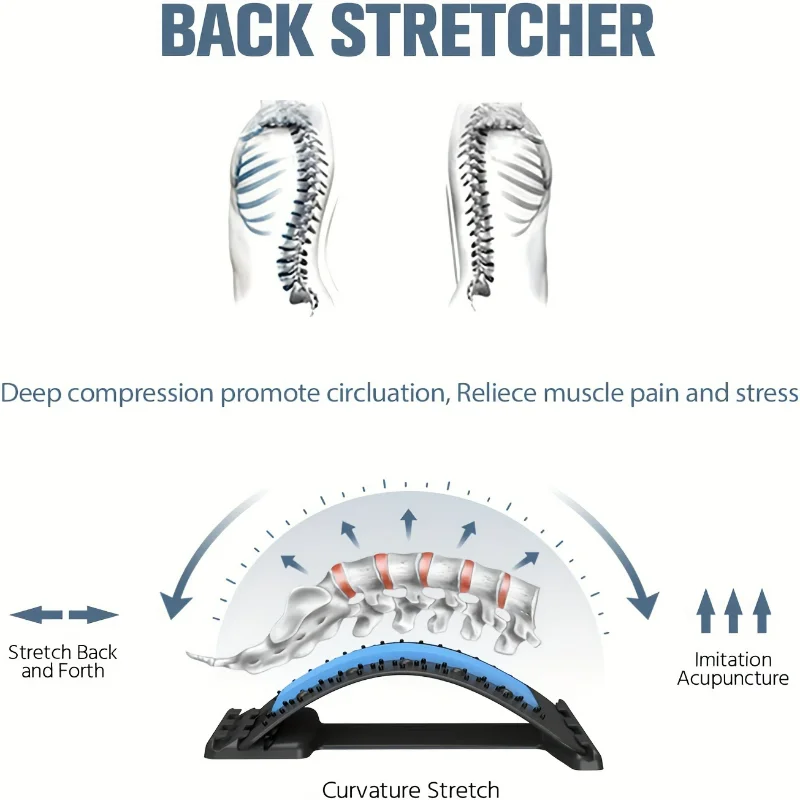 Adjustable Back Stretcher - Multi-Level Cracking & Lumbar Support - Soothing Herniated Disc, Sciatica & Scoliosis Pain Relief Ma
Adjustable Back Stretcher - Multi-Level Cracking & Lumbar Support - Soothing Herniated Disc, Sciatica & Scoliosis Pain Relief Ma