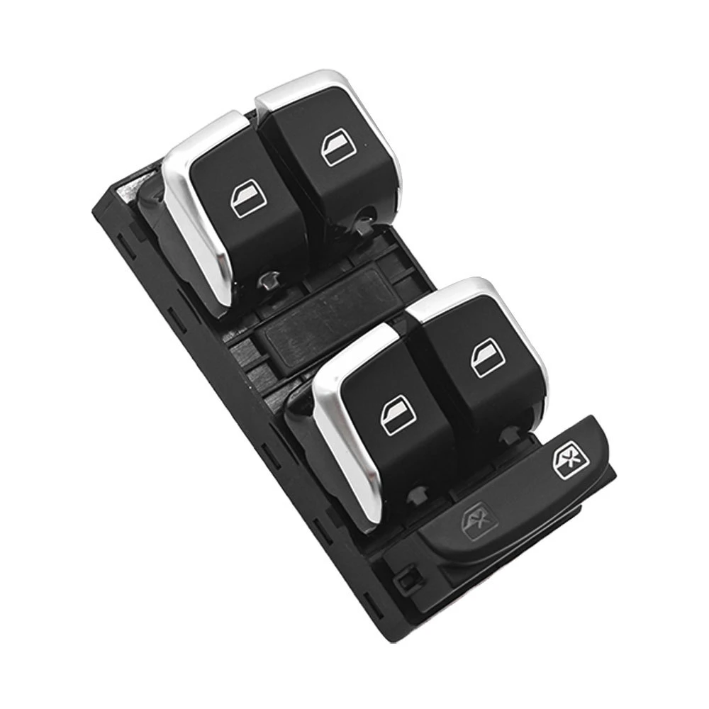 Chrome Car Master Window Electric Control Switch Button 8KD959855A 8KD959851A 8K0959851F For AUDI A4 S4 Q5 B8 Allroad
Chrome Car Master Window Electric Control Switch Button 8KD959855A 8KD959851A 8K0959851F For AUDI A4 S4 Q5 B8 Allroad