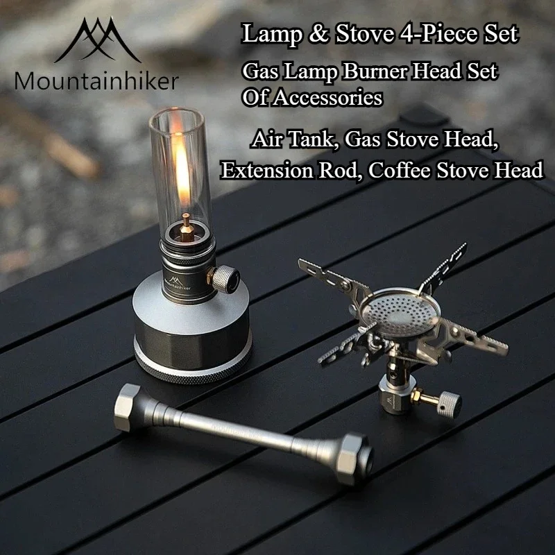MOUNTAINHIKER Camping Light Stove 4 In 1 Set Portable Gas Lamp Burner Kit For Outdoor Camping Hiking Picnic Survival Gear
MOUNTAINHIKER Camping Light Stove 4 In 1 Set Portable Gas Lamp Burner Kit For Outdoor Camping Hiking Picnic Survival Gear
