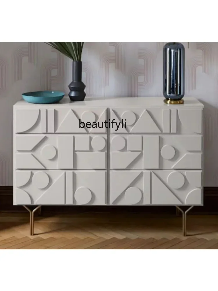 Nordic Paint Chest of Six Drawers Sideboard Multi-Function Storage Cabinet Storage Cabinet Chest of Drawers Customization
Nordic Paint Chest of Six Drawers Sideboard Multi-Function Storage Cabinet Storage Cabinet Chest of Drawers Customization
