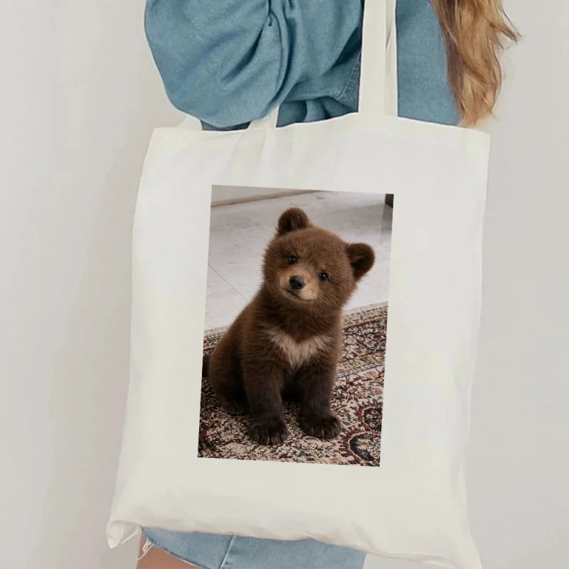 Adorable Bear Canvas Bag Tote Bag Shoulder Bag Handbag Cute Animal Print Cool Gift For Teen Women men Students
Adorable Bear Canvas Bag Tote Bag Shoulder Bag Handbag Cute Animal Print Cool Gift For Teen Women men Students