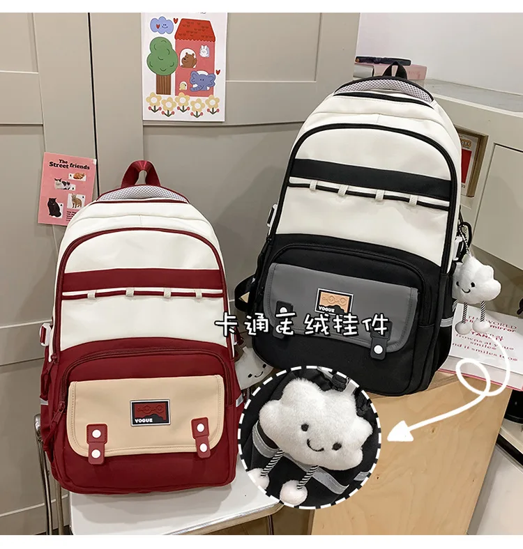 Simple Korean Style Laptop-Backpack for Girls College Students,Travel Backpack for Middle&High School Teens,Lightweight Daypack
Simple Korean Style Laptop-Backpack for Girls College Students,Travel Backpack for Middle&High School Teens,Lightweight Daypack