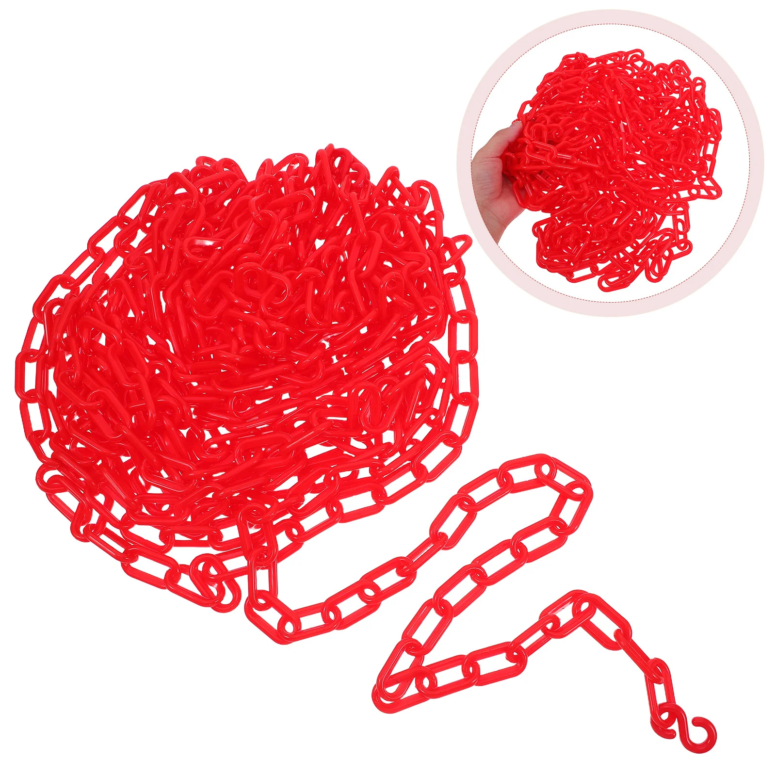 10M Red Plastic Safety Barrier Weatherproof Crowd Control Pe Construction Cone Chain Parking Lot Security Delineator Post
10M Red Plastic Safety Barrier Weatherproof Crowd Control Pe Construction Cone Chain Parking Lot Security Delineator Post