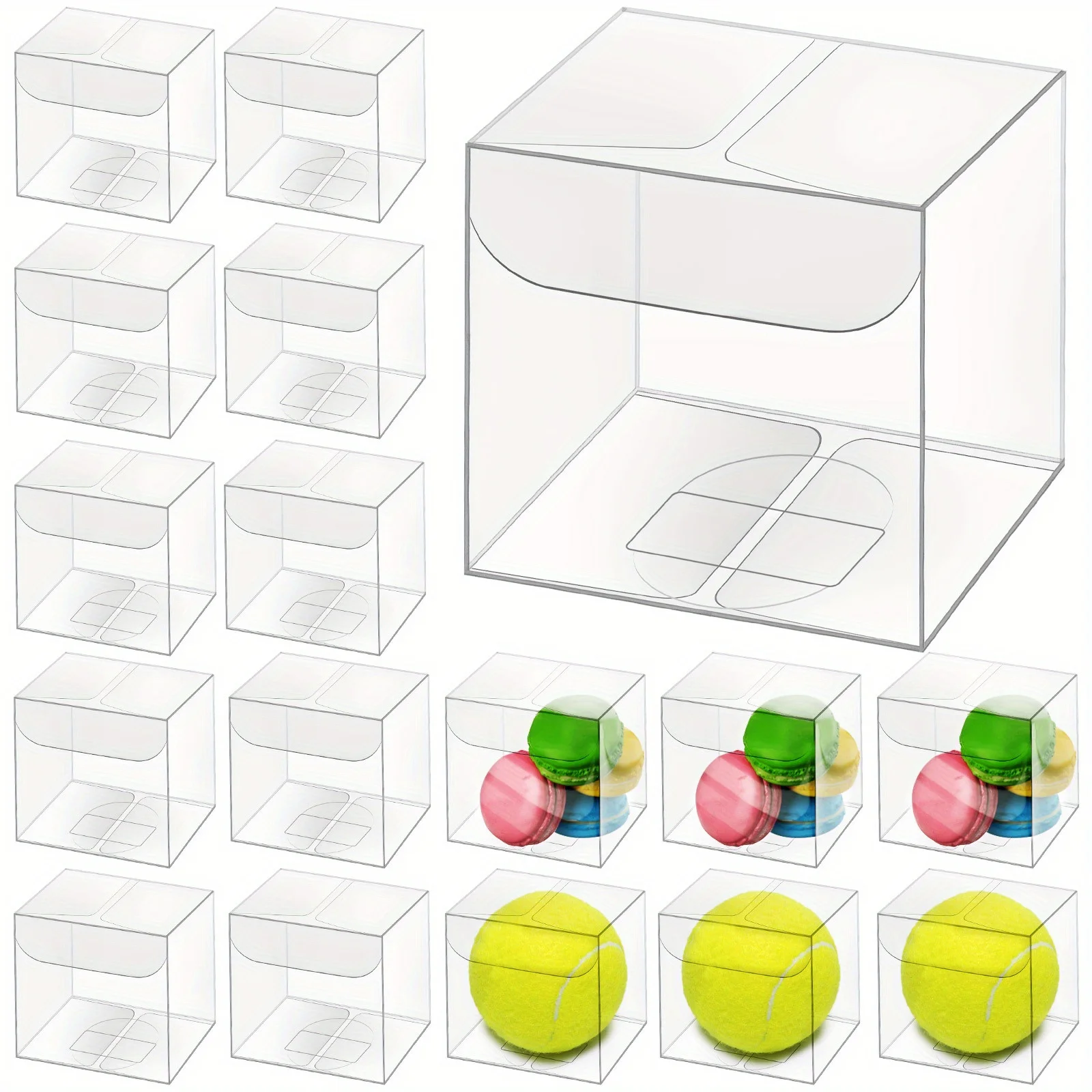200pcs of Transparent Favor Boxes Made of Plastic, Suitable for Packaging Treats Like Macarons And Candies for Birthday
200pcs of Transparent Favor Boxes Made of Plastic, Suitable for Packaging Treats Like Macarons And Candies for Birthday