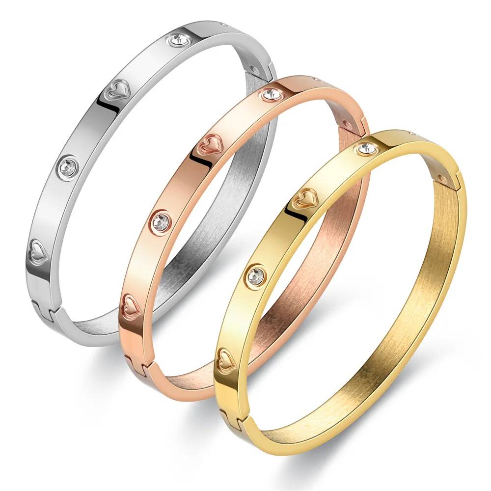 Classic Stainless Steel Couple Diamond Zircon Bracelet For Women and Men Jewelry Gifts
Classic Stainless Steel Couple Diamond Zircon Bracelet For Women and Men Jewelry Gifts