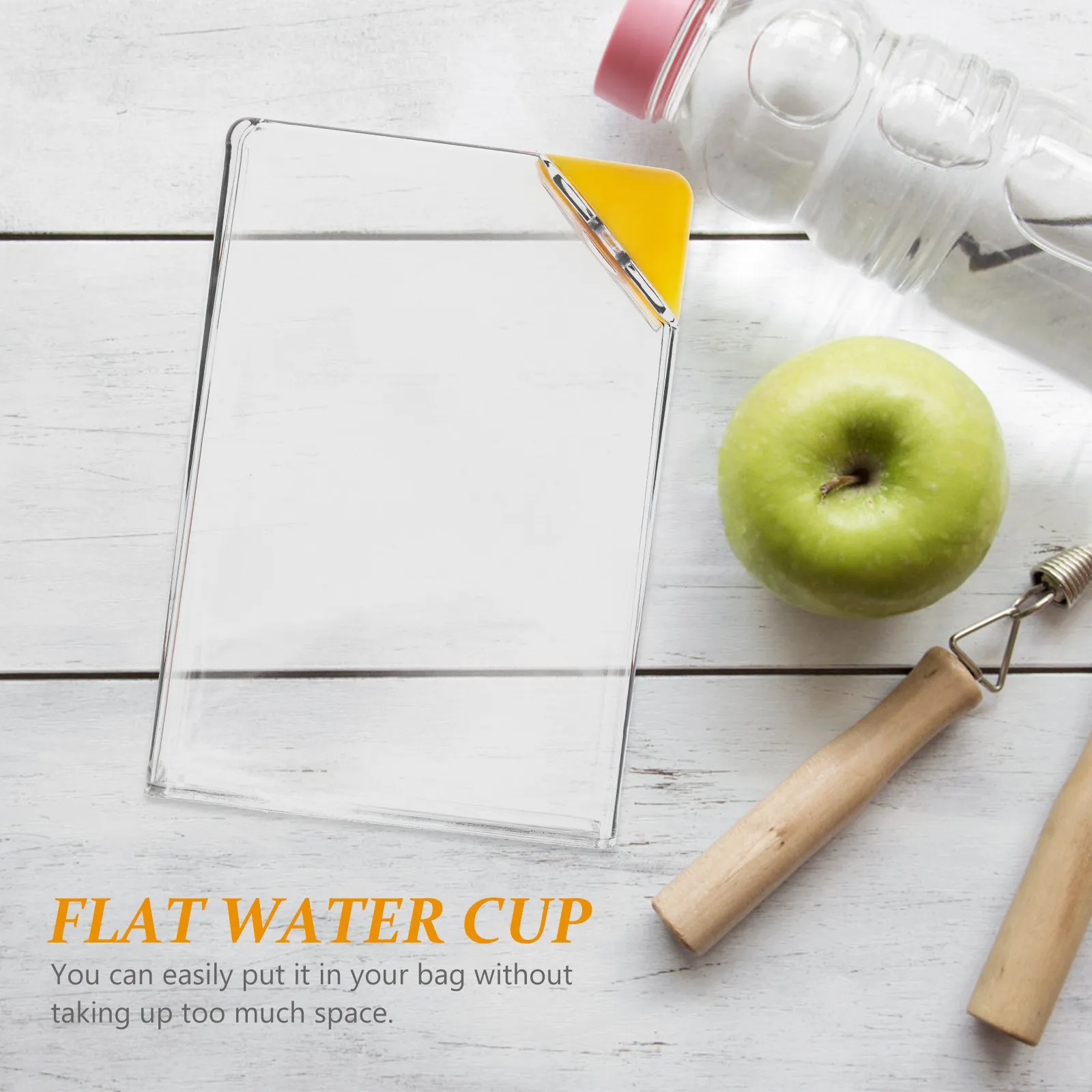 450Ml Flat Water Bottle Clear Plastic Portable Travel Kettle Leak Proof Compact Lightweight for Gym Hiking Camping A5 Shape
450Ml Flat Water Bottle Clear Plastic Portable Travel Kettle Leak Proof Compact Lightweight for Gym Hiking Camping A5 Shape
