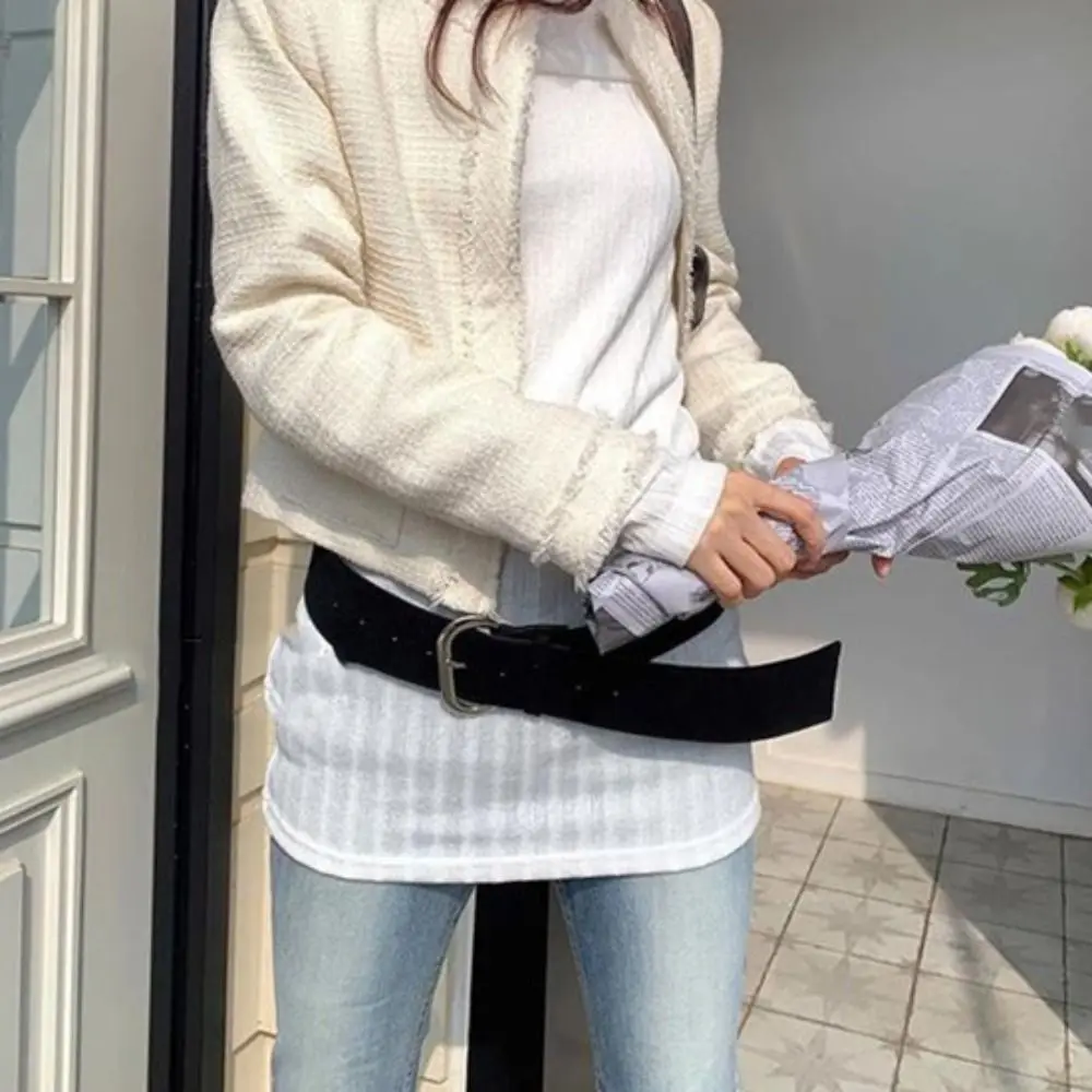 Suede Women Wide Belt Jeans Girdle Solid Color Retro Leather Belt Metal Buckle Vintage Western Cowboy Belt Pants Accessories
Suede Women Wide Belt Jeans Girdle Solid Color Retro Leather Belt Metal Buckle Vintage Western Cowboy Belt Pants Accessories