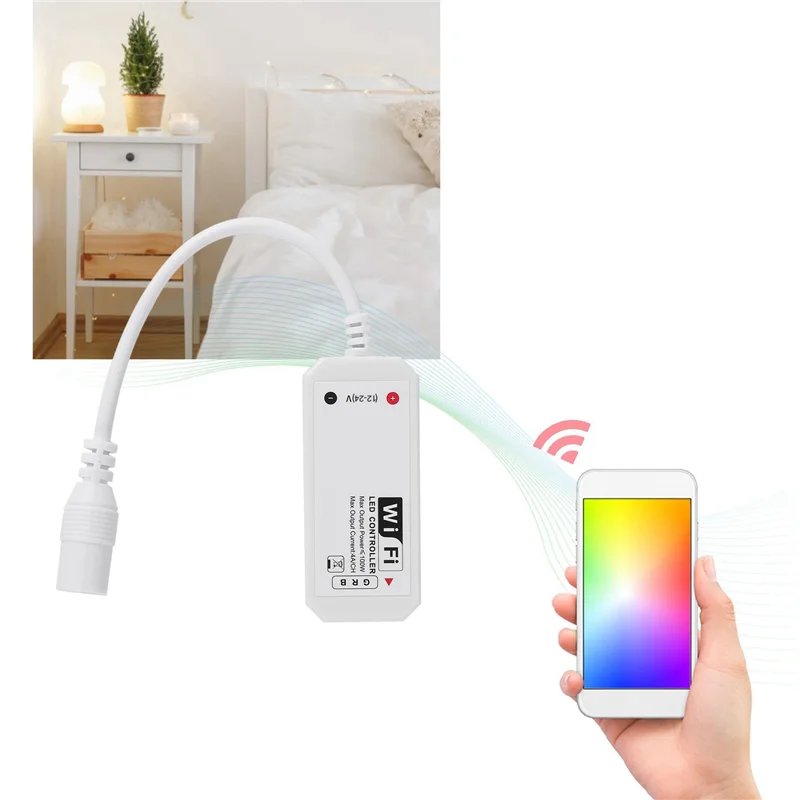 A31R-LED Wifi Remote Controller Works With Alexa/Google Home Voice Control For 5050/3528 RGB LED Strip Lights Change/Dimmer/Time
A31R-LED Wifi Remote Controller Works With Alexa/Google Home Voice Control For 5050/3528 RGB LED Strip Lights Change/Dimmer/Time