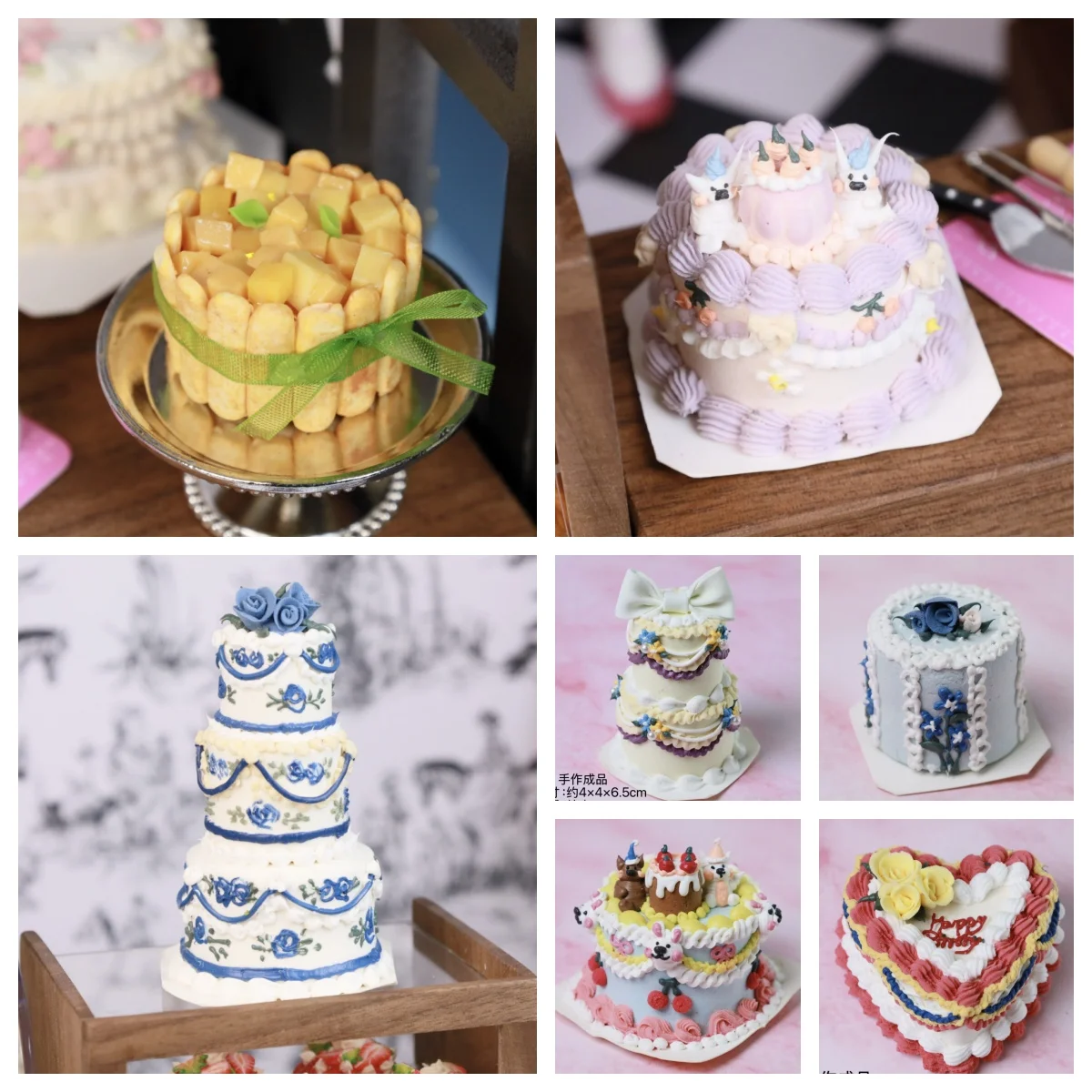 Fast Shipping! Handmade Vintage Miniature Cakes: Retro Frosting & Fruit Cakes Dollhouse Bakery Scene Display
Fast Shipping! Handmade Vintage Miniature Cakes: Retro Frosting & Fruit Cakes Dollhouse Bakery Scene Display