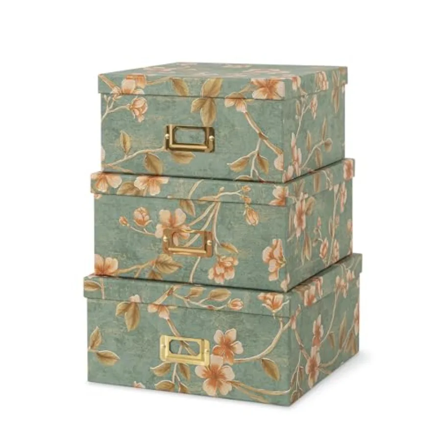 Decorative Cardboard Storage Boxes - Set of 3 Square Stacking Boxes with Lids and Gold Label Holders Nesting Photo Storage for
Decorative Cardboard Storage Boxes - Set of 3 Square Stacking Boxes with Lids and Gold Label Holders Nesting Photo Storage for