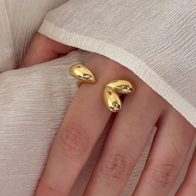 VENTFILLE 925 Sterling Silver Love Heart Ring for Women Water Drop Punk Open Golden Jewelry Gift Dropshipping Wholesale
VENTFILLE 925 Sterling Silver Love Heart Ring for Women Water Drop Punk Open Golden Jewelry Gift Dropshipping Wholesale