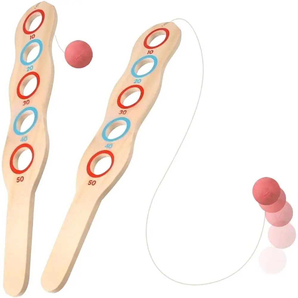 Wooden Paddle Game Set, Pair of Paddles with Red Ball, Fun Outdoor & Beach Activity for Kids and Adults
Wooden Paddle Game Set, Pair of Paddles with Red Ball, Fun Outdoor & Beach Activity for Kids and Adults