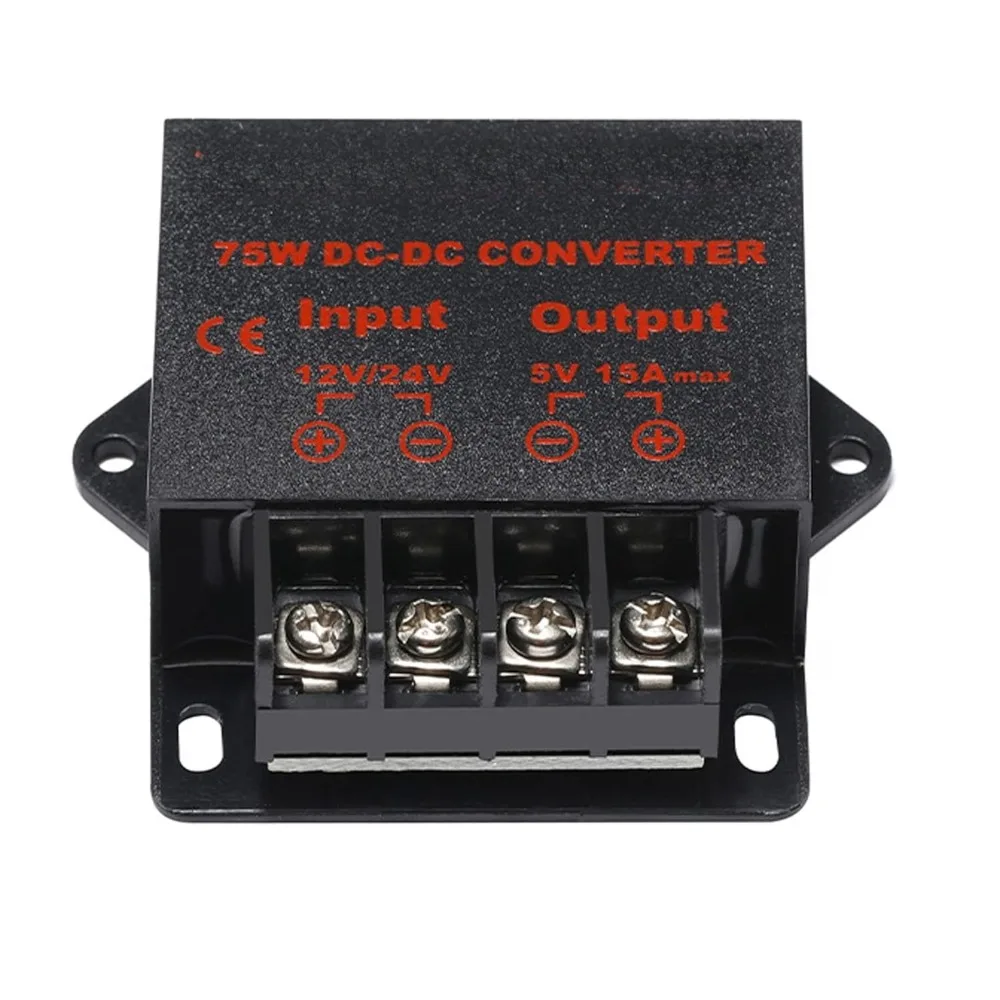 DC 12V 24V to 5V 15A Voltage Reducer Converter Regulator Regulator Waterproof Power Supply Module Buck Transformer For Golf Cart
DC 12V 24V to 5V 15A Voltage Reducer Converter Regulator Regulator Waterproof Power Supply Module Buck Transformer For Golf Cart