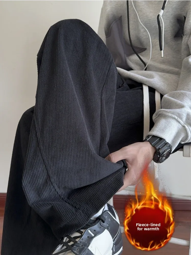 Corduroy Pants Men's Thiened Fce Loose Straight Leg Wide Leg Pants Trendy American Heavyweight Casual Long Pants
Corduroy Pants Men's Thiened Fce Loose Straight Leg Wide Leg Pants Trendy American Heavyweight Casual Long Pants