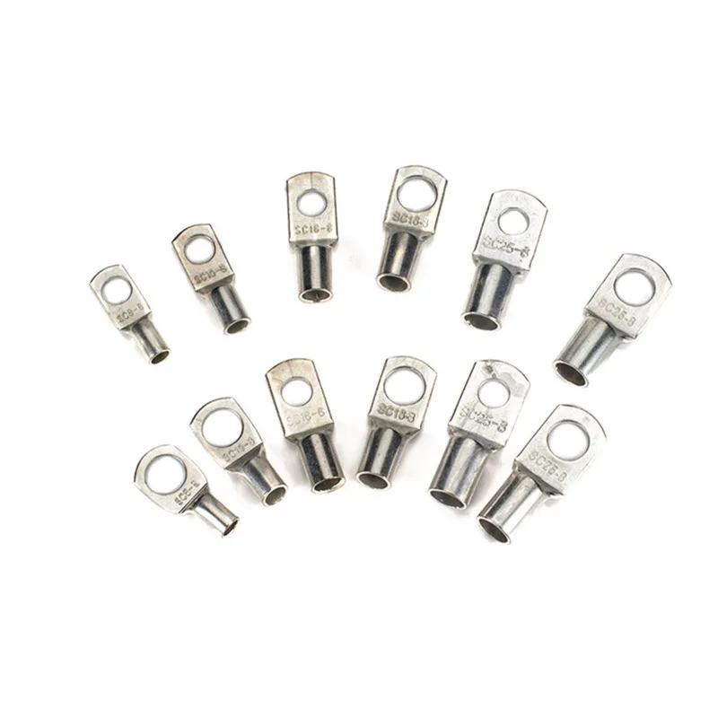 125-Pack SC Purple Copper Tin-Plated Terminal Block Set Copper Wire Lug SC Socket Terminal Copper Nose
125-Pack SC Purple Copper Tin-Plated Terminal Block Set Copper Wire Lug SC Socket Terminal Copper Nose