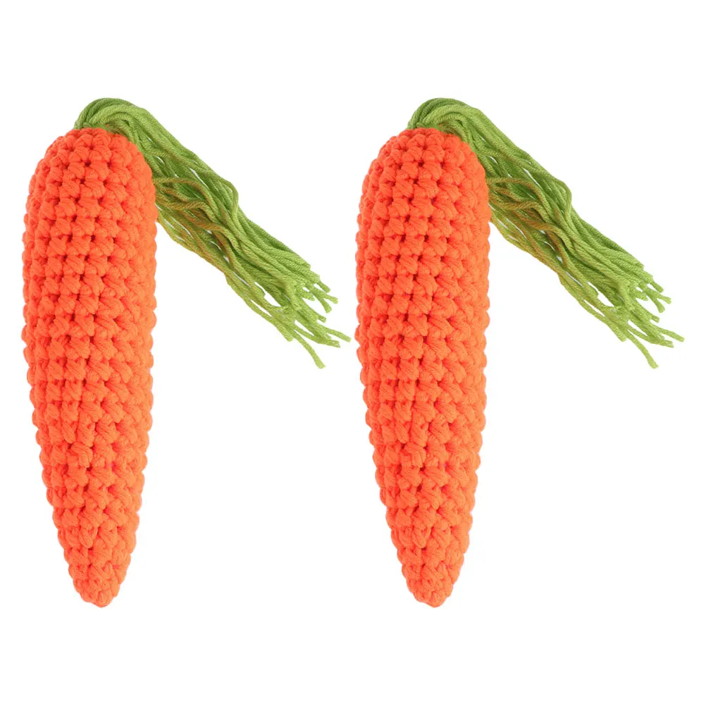 2 Pcs Carrot Toy Decorative Woolen Yarn Carrots Fake Vegetable Props for Photography Studio Easter Crochet Carrots Knit
2 Pcs Carrot Toy Decorative Woolen Yarn Carrots Fake Vegetable Props for Photography Studio Easter Crochet Carrots Knit