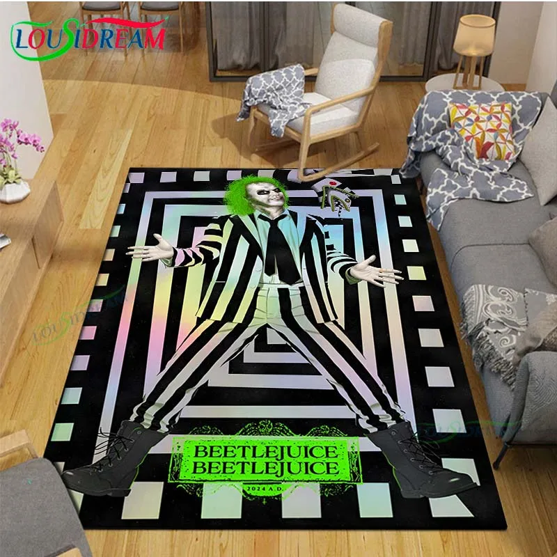 Horror Comedy Film Role B-Beetlejuice Printed Carpets Living Room Anti-Skid Area Rug Kids Bedroom Mats Yoga Mat Carpet Decor
Horror Comedy Film Role B-Beetlejuice Printed Carpets Living Room Anti-Skid Area Rug Kids Bedroom Mats Yoga Mat Carpet Decor