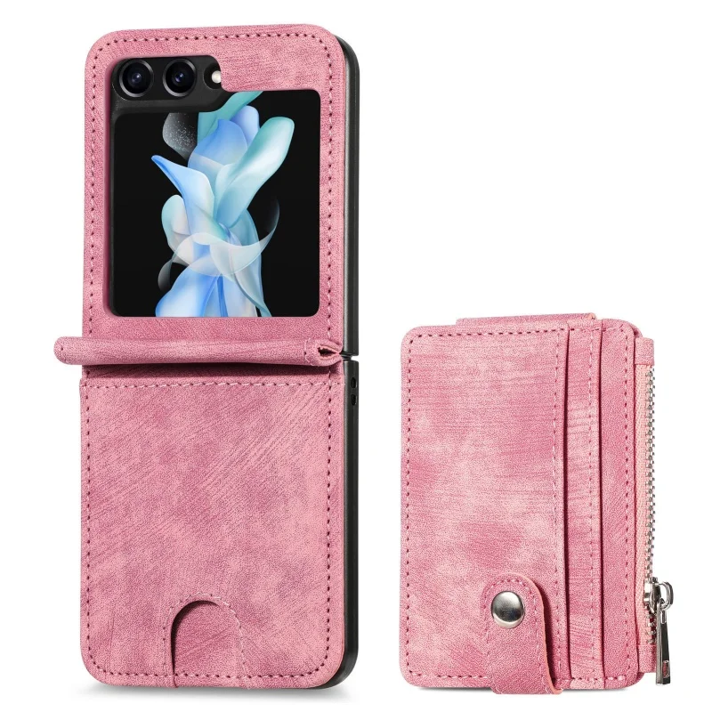 Card Slot Leather Phone Case For Samsung Z Flip 6 Removable Folding Protection Shockproof Cover For Samsung Z Flip 5 Z Flip 4 3
Card Slot Leather Phone Case For Samsung Z Flip 6 Removable Folding Protection Shockproof Cover For Samsung Z Flip 5 Z Flip 4 3