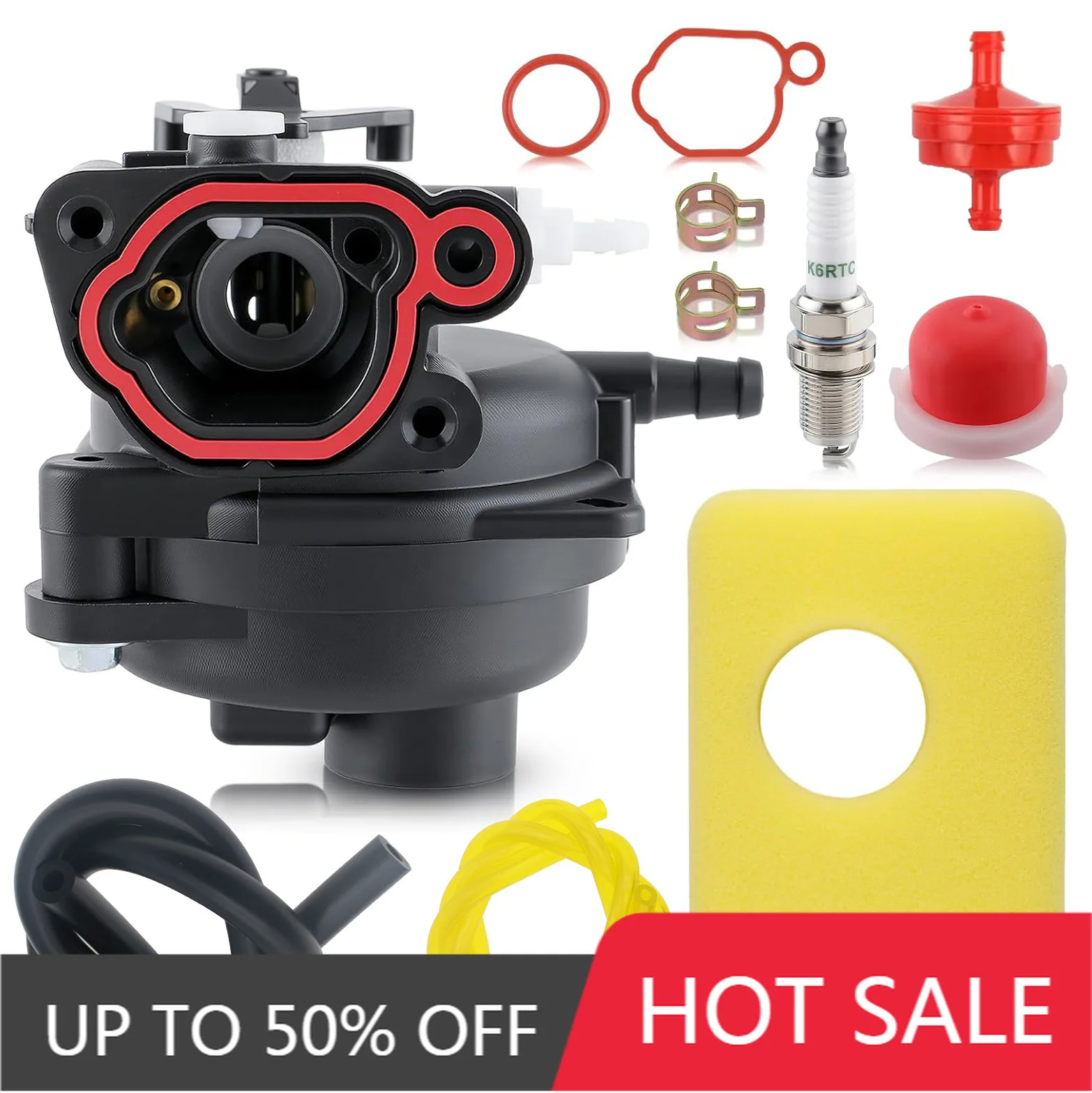 Suitable for lawn mower and lawn mower 799583 590556 8P502 carburetor 9P602 9P802300E 450E 500E 550E
Suitable for lawn mower and lawn mower 799583 590556 8P502 carburetor 9P602 9P802300E 450E 500E 550E