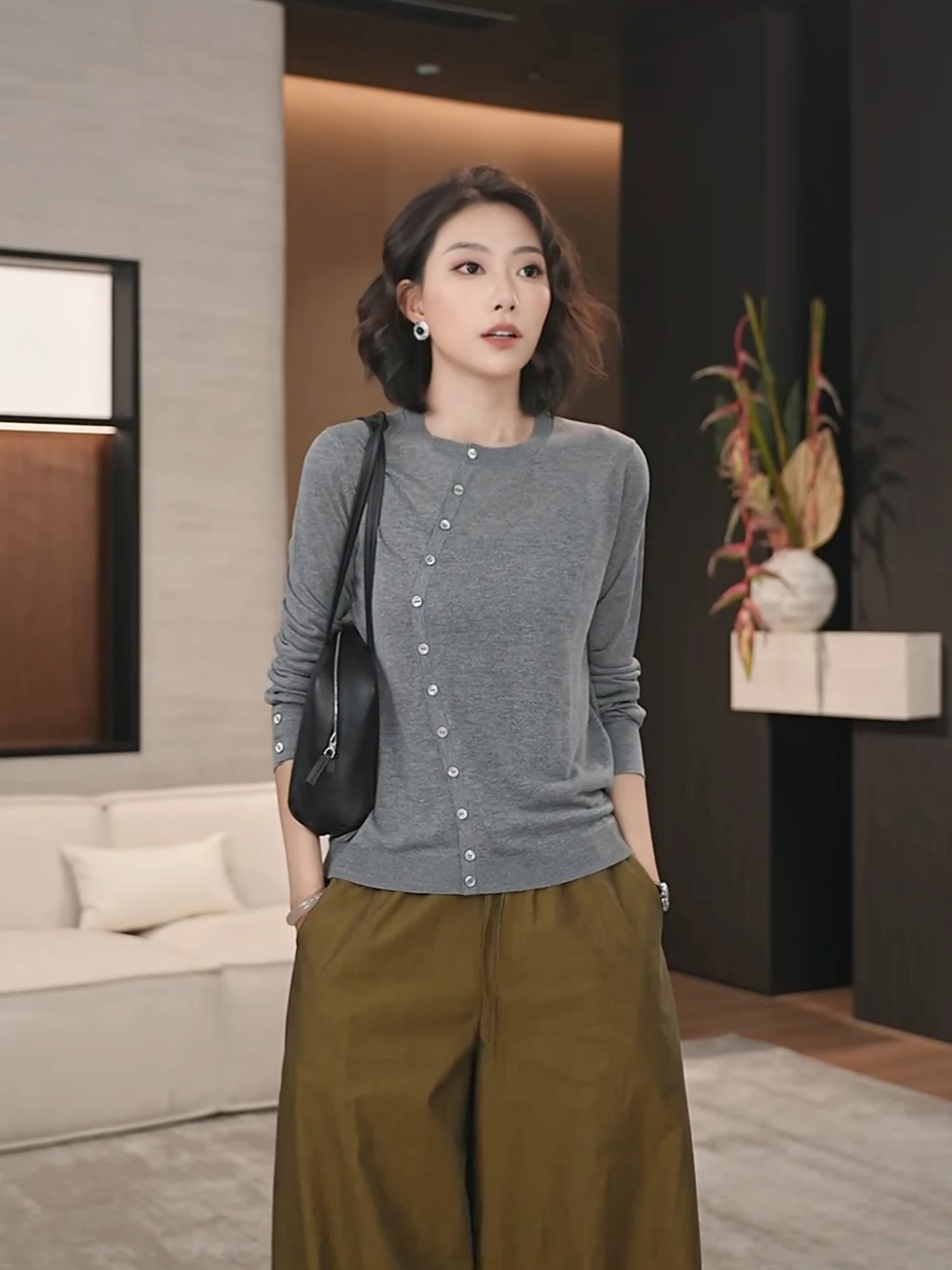ay Asymmetric Slant Button Knitwear Long Sve Loose Slimming Women's T-irt Spring 2026 Casual Sle Universal Fit
ay Asymmetric Slant Button Knitwear Long Sve Loose Slimming Women's T-irt Spring 2026 Casual Sle Universal Fit