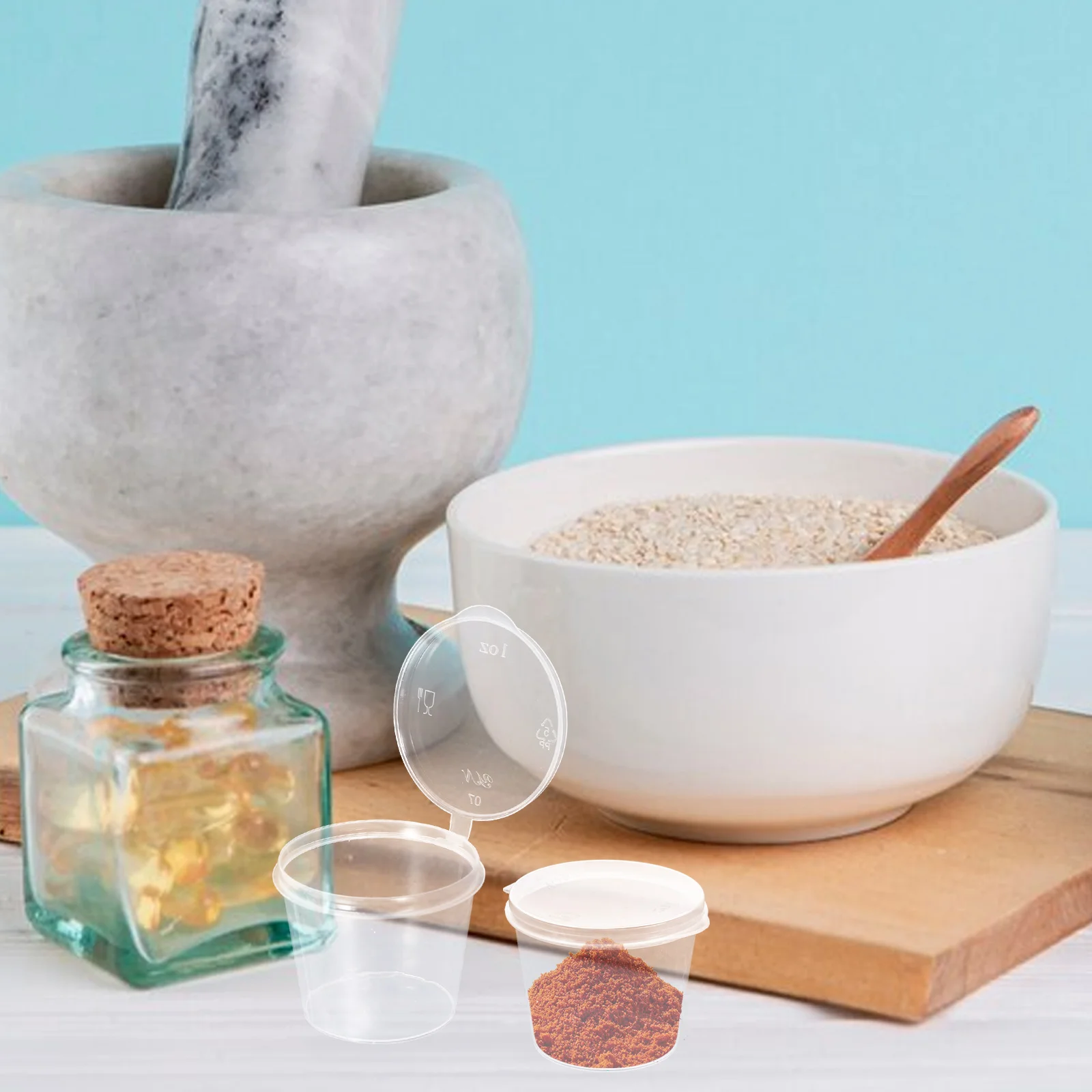 50pcs Leakproof Seasoning Containers Spice Storage Boxes With Sealed Hinged Lids Reusable Transparent Pp Material Compact
50pcs Leakproof Seasoning Containers Spice Storage Boxes With Sealed Hinged Lids Reusable Transparent Pp Material Compact