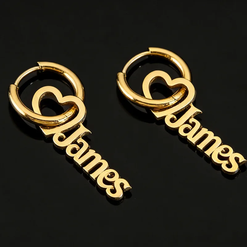 Man Woman Name Personalized Dangle Earrings Stainless Steel Letter Name Customized Drop Earring Jewelry Valentine's Day Gift
Man Woman Name Personalized Dangle Earrings Stainless Steel Letter Name Customized Drop Earring Jewelry Valentine's Day Gift