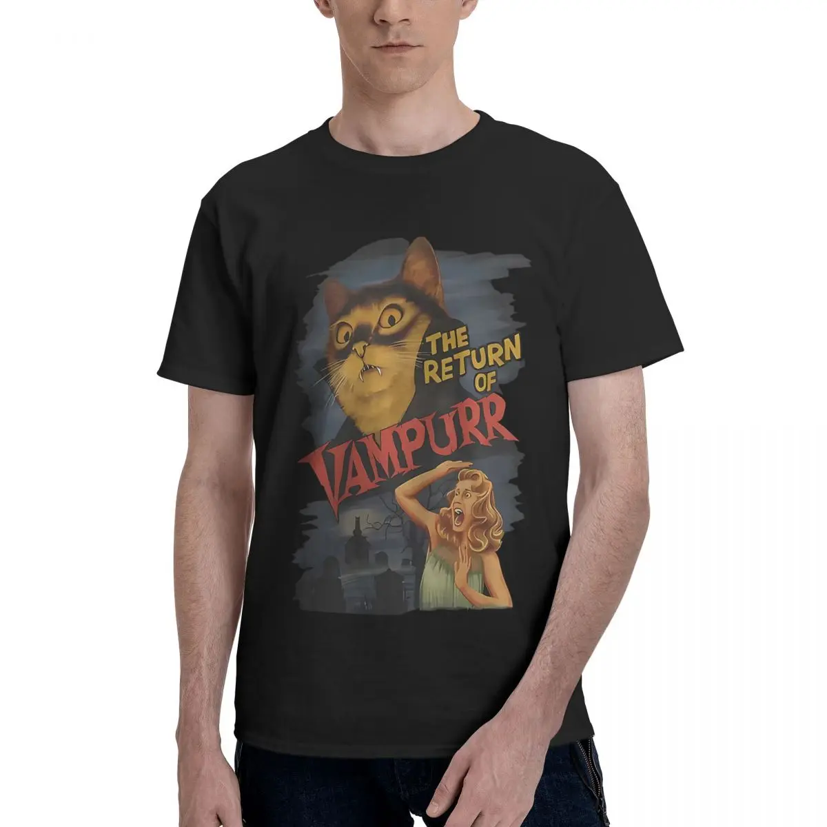 The Return Of The Vampur 100% Cotton Casual Breathable Confortable Top Funny T-Shirt For Men Men Clothes
The Return Of The Vampur 100% Cotton Casual Breathable Confortable Top Funny T-Shirt For Men Men Clothes