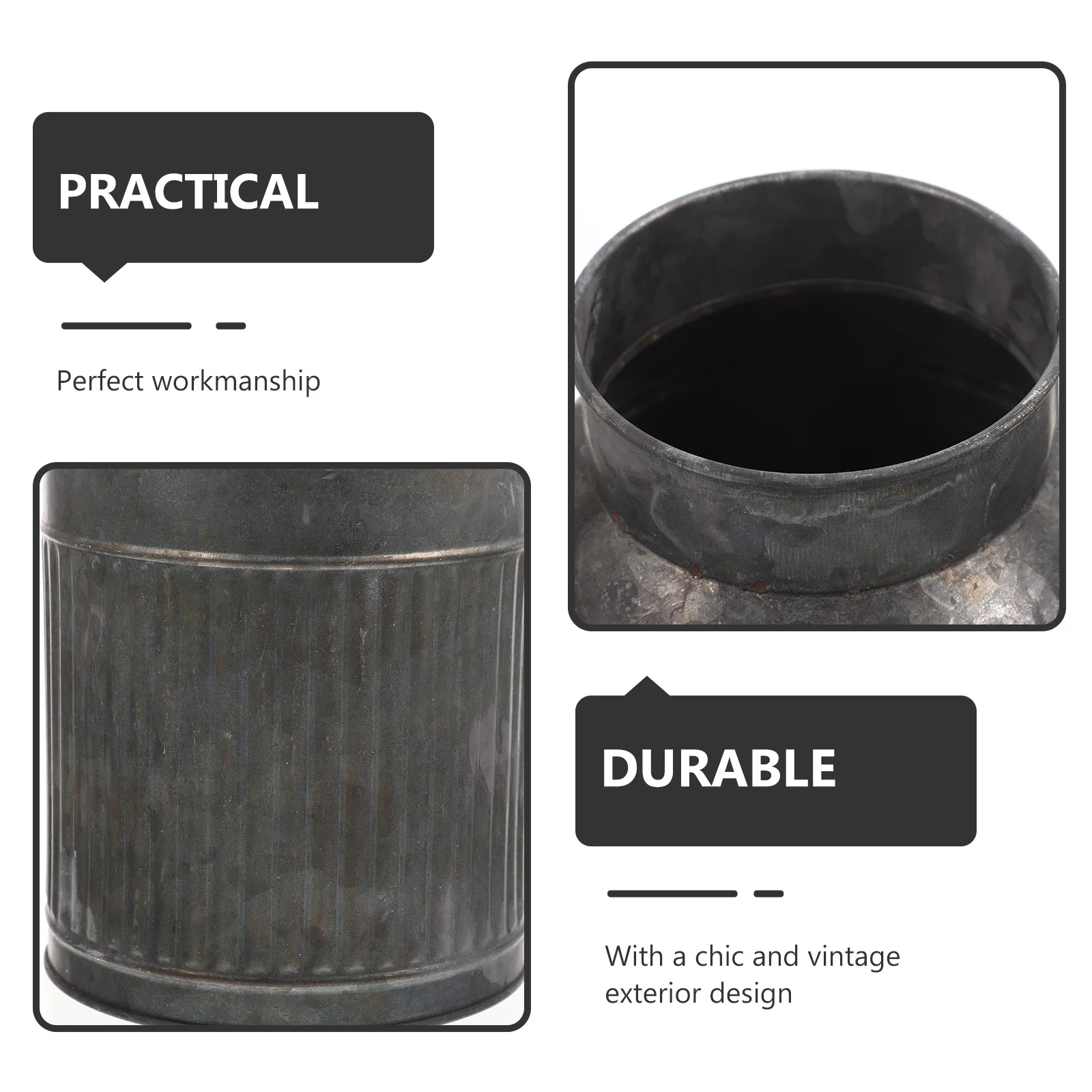 Metal Flower Pot Vase Tin Bucket Small Planter Galvanized Sheet Indoor Outdoor Dry Fresh Flowers Home Garden Decor
Metal Flower Pot Vase Tin Bucket Small Planter Galvanized Sheet Indoor Outdoor Dry Fresh Flowers Home Garden Decor